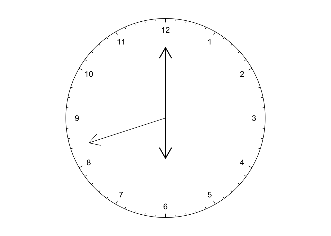 A clock.